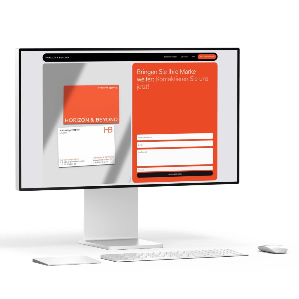 Webseite der Kreativagentur